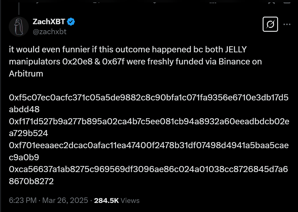 Binance and OKX list JELLY futures amid Hyperliquid's delisting and market manipulation fallout - 2