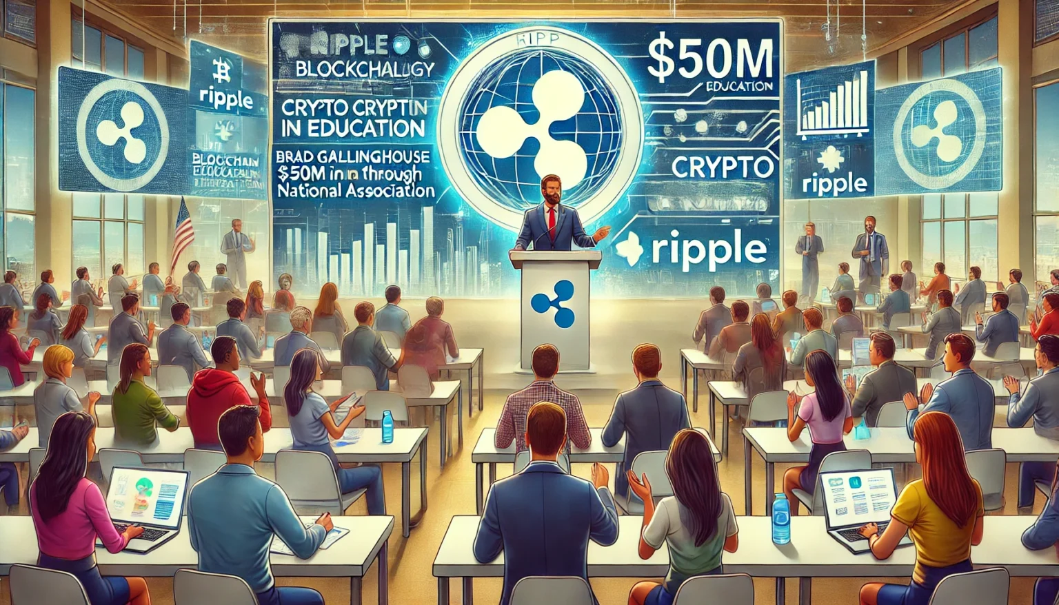 Brad Garlinghouse Invests $50M in Crypto Education Through National Association