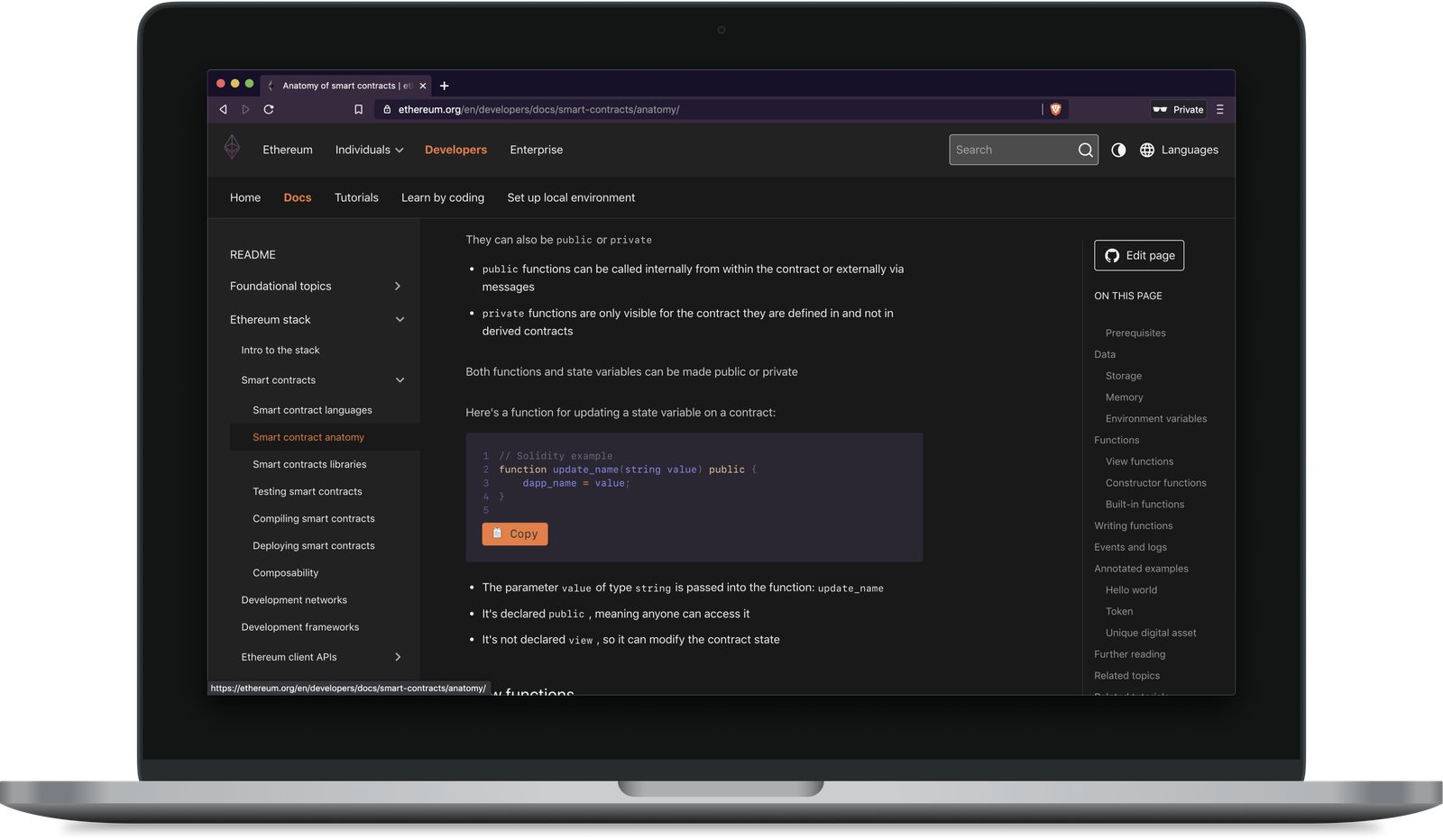 The new ethereum.org developer documentation