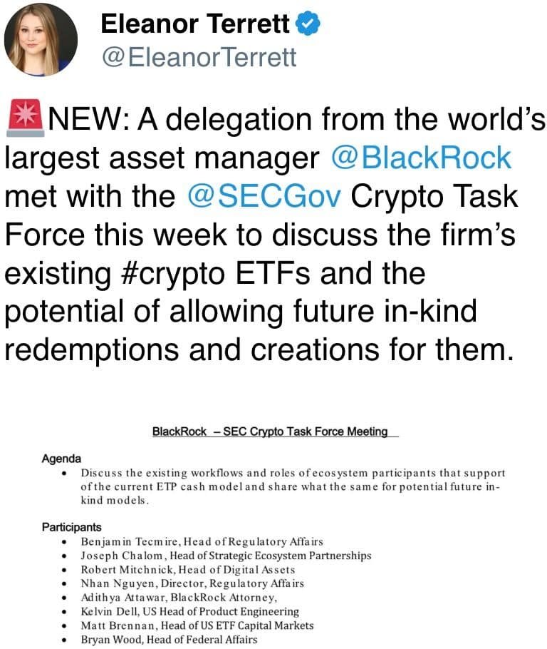 BlackRock delegation met with SEC