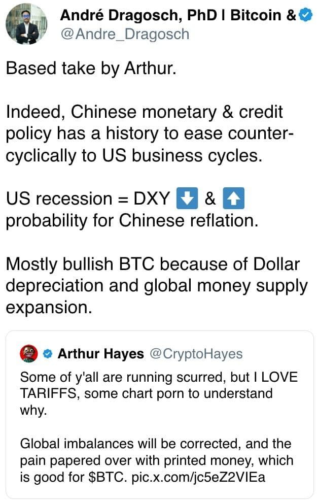 Indeed, Chinese monetary & credit policy has a history to ease counter-cyclically to US business cycles.