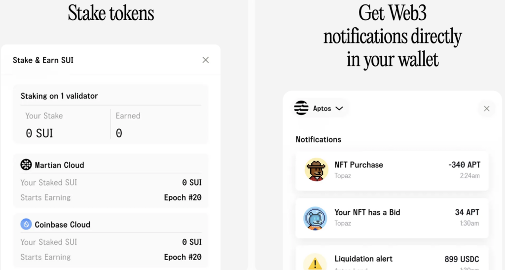 Martian Wallet User Experience