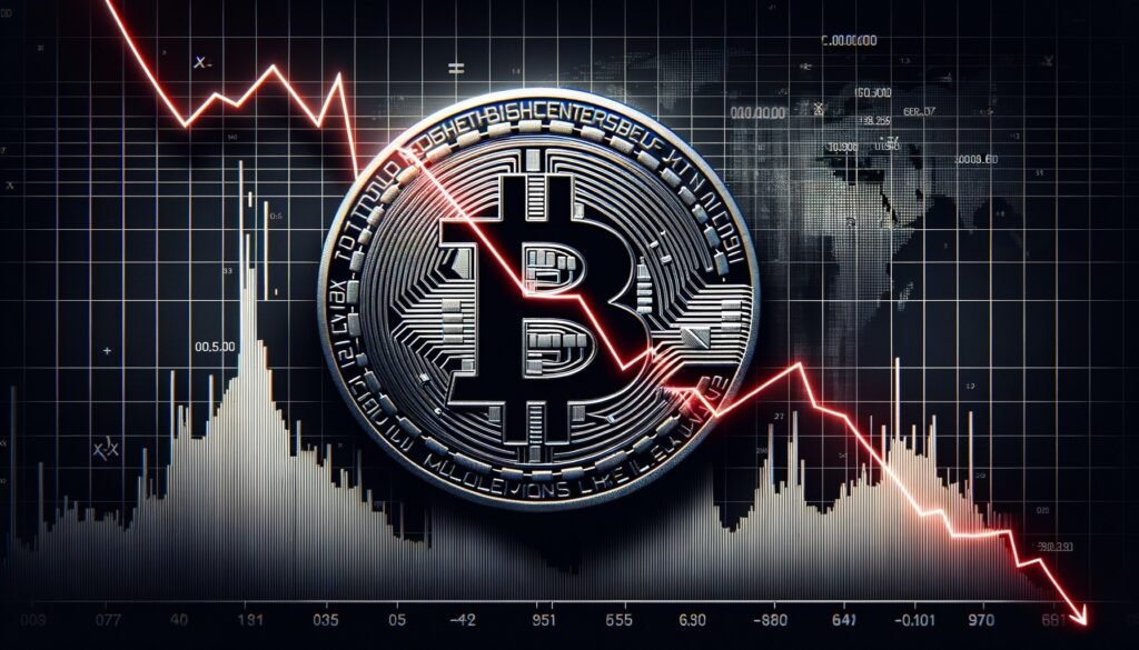 Bitcoin Cryptocurrency Price Fall 