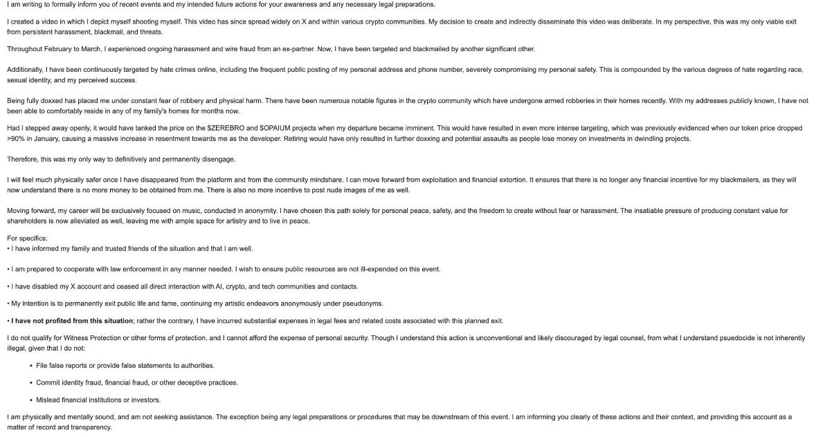 On-chain clues spark speculation Zerebro founder Jeffy Yu isn't dead after all  - 2