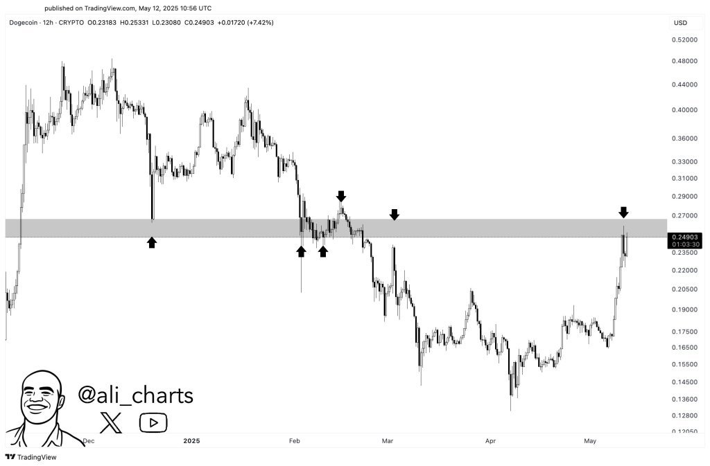 Dogecoin price analysis