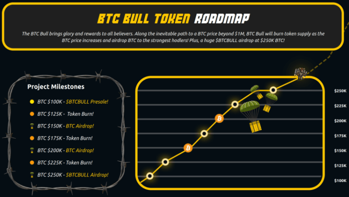 BTC Bull Token roadmap.