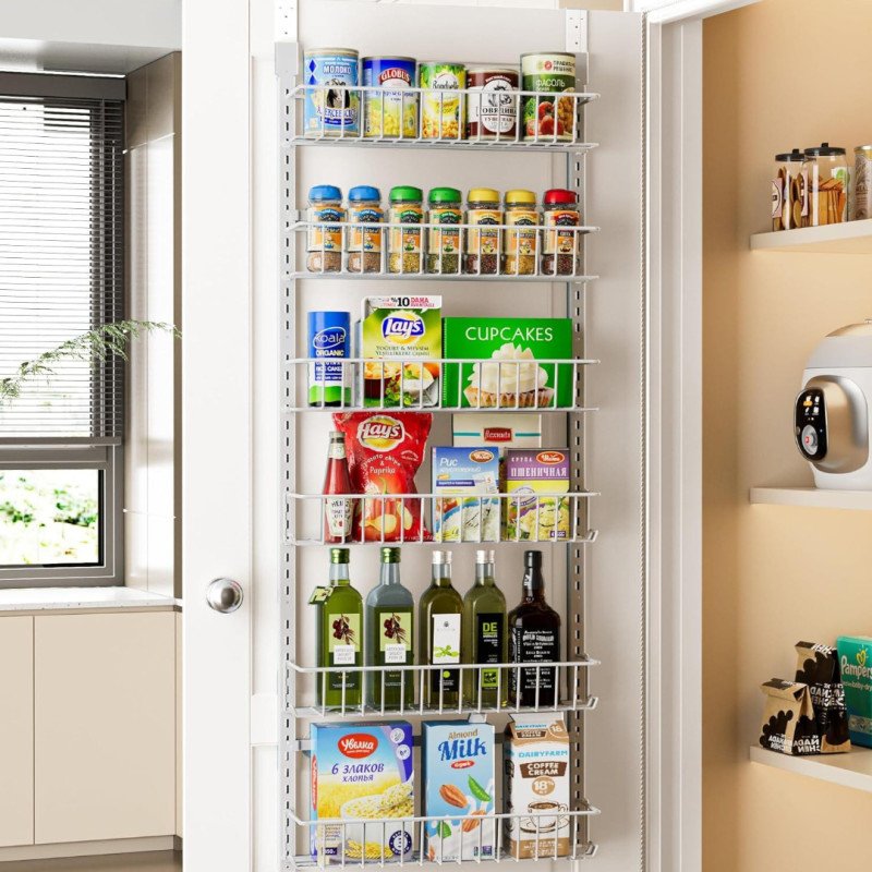 Amazon is selling a 'sturdy' $40 pantry door organizer for only $24, and shoppers say it 'saves so much space'