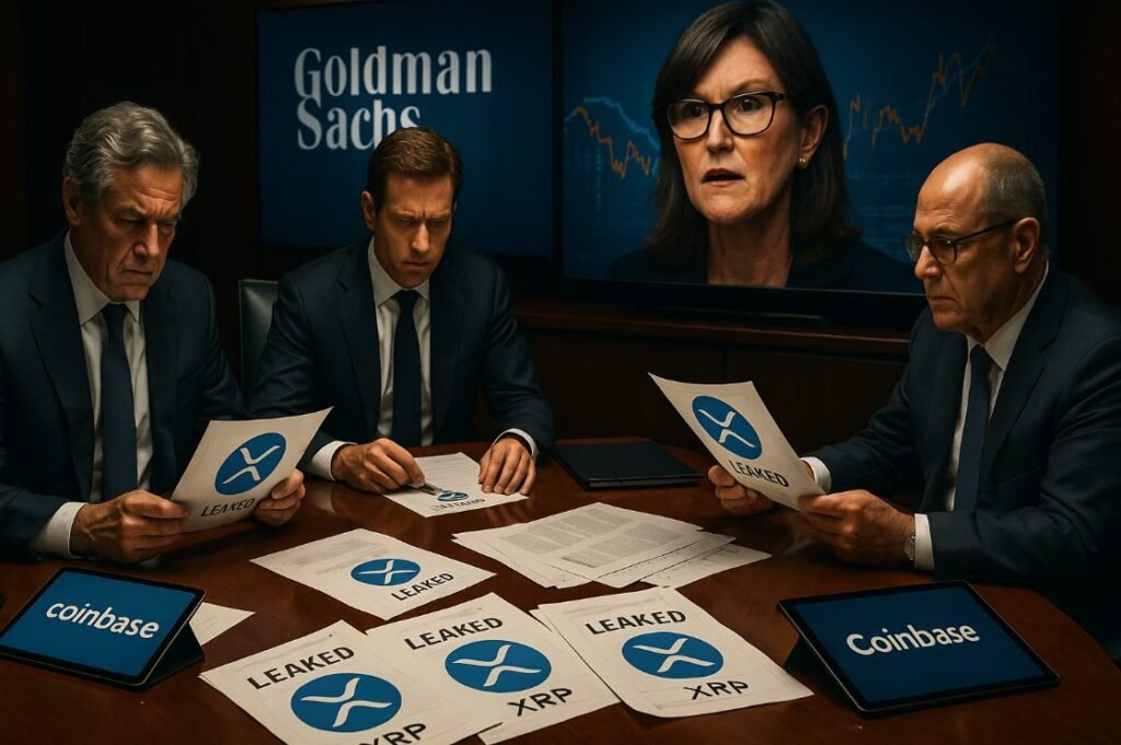 Goldman’s Ripple Leak Shocks Coinbase, Wood Reacts