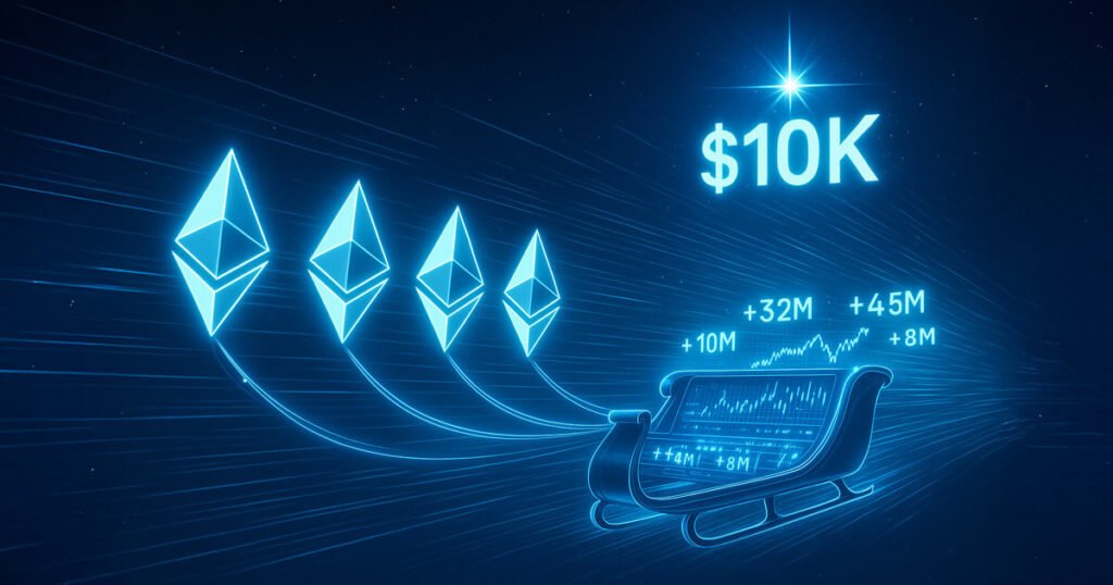 Is a $10K ETH Christmas rally now base-case? As Ethereum ETFs pull in $4 Billion in 2 weeks