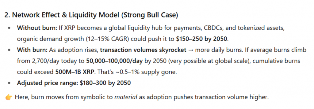 ChatGPT 5 XRP Network Effect & Liquidity Model (Strong Bull Case)