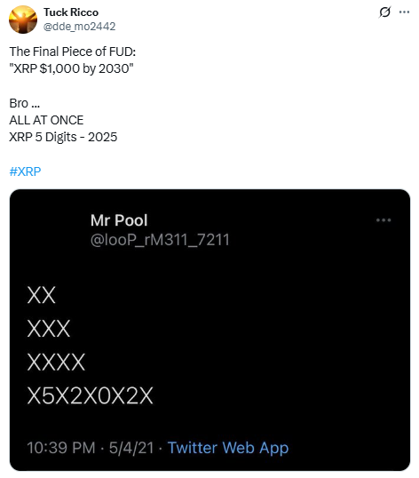 Tuck Ricco XRP prediction