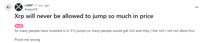 discussions on r/XRP show increasing skepticism
